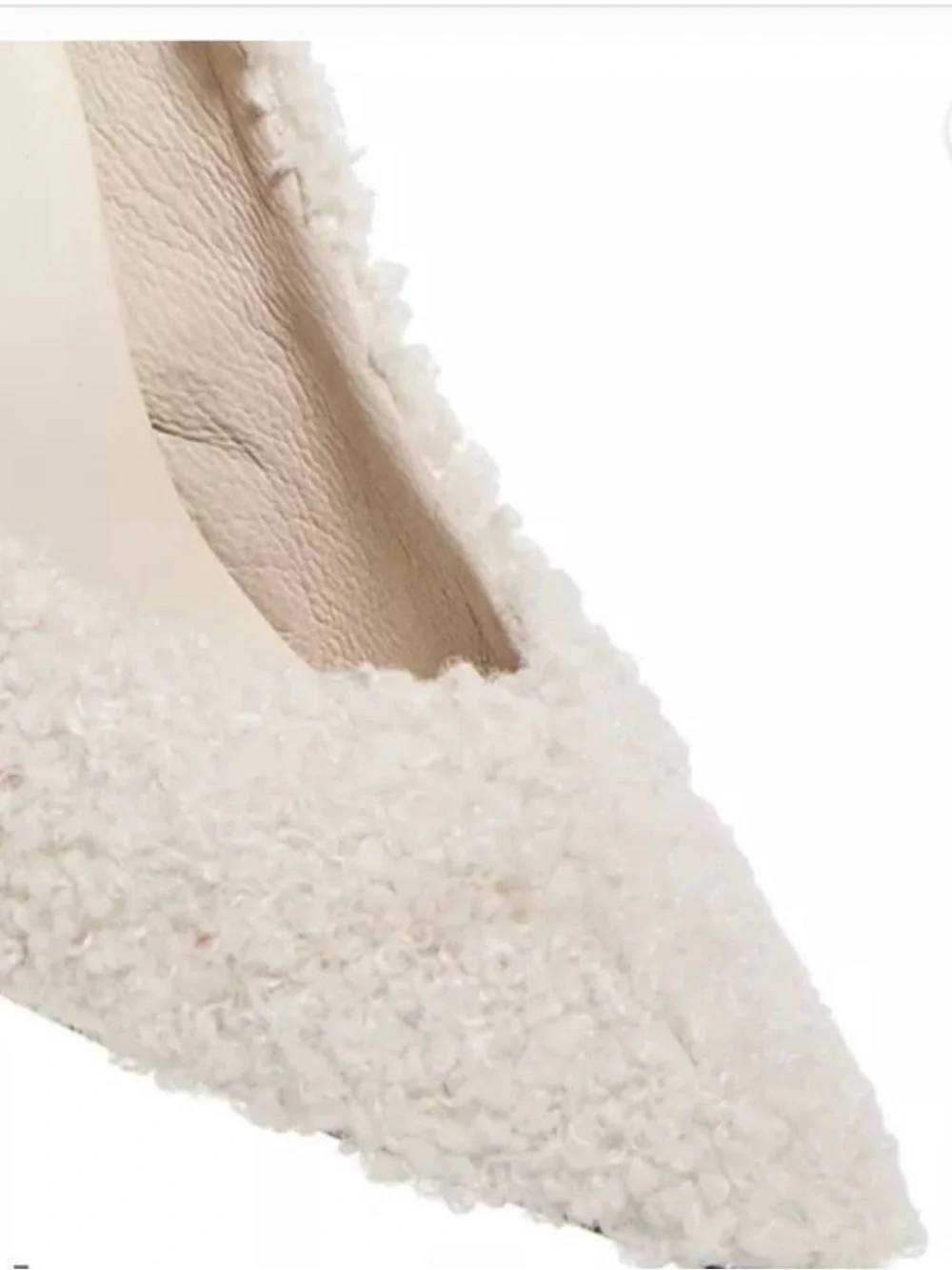 Brand new never worn Jeffrey Campbell Shearling pumps